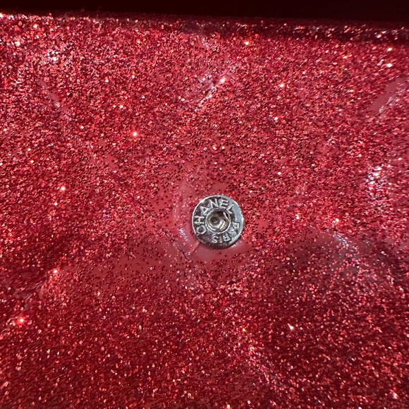 ❤️COCO CHANEL RED GLITZ CLUTCH 💯 - Picture 6 of 12